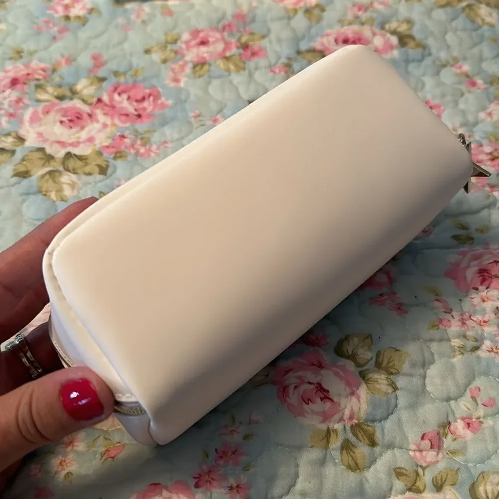 NEW Small White Rectangle Cosmetic Pouch Case